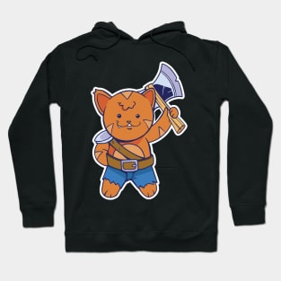 D&D Barbarian Class Kawaii Cat T-Shirt Hoodie